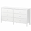 Thumbnail: KILBERGET 6-drawer chest, white/anchor/unlock function, 56 3/4x30 3/4 "