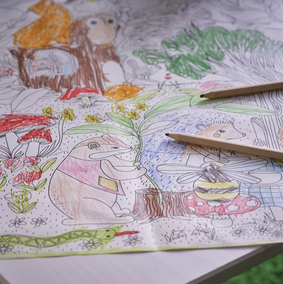 Thumbnail: SKOGSDUVA Coloring roll, enchanted forest, 394 "