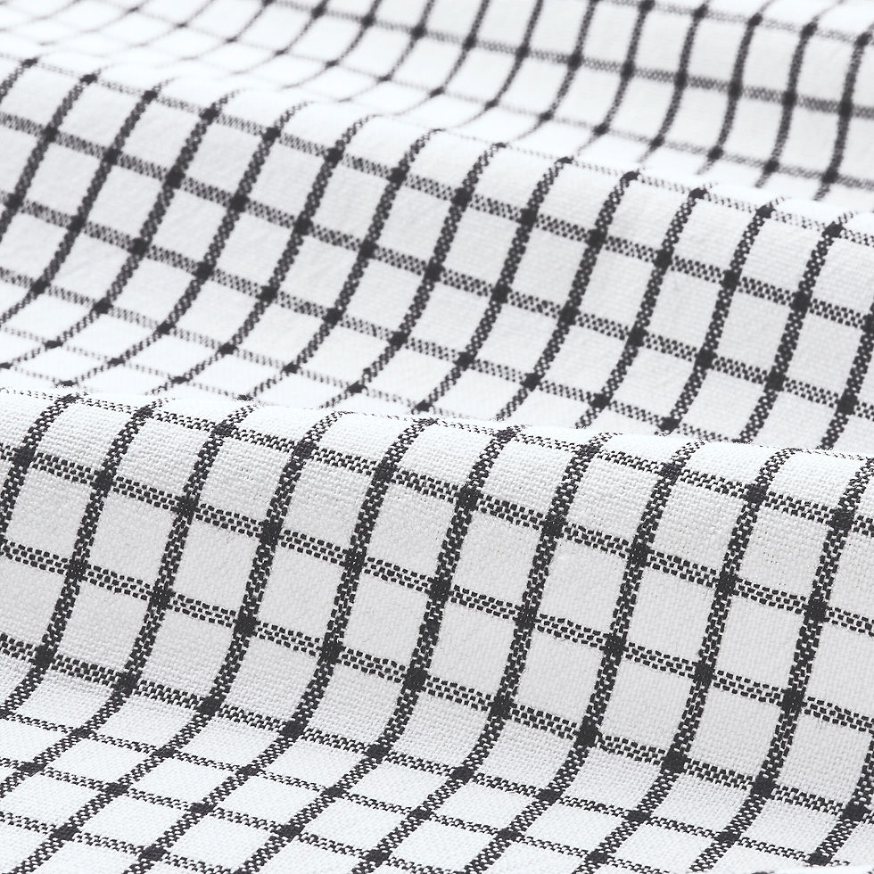 Thumbnail: RINNIG Tea towel, white/dark grey/patterned45x60 cm
