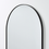 Thumbnail: LINDBYN Oval Mirror, black, 23 5/8x47 1/4”