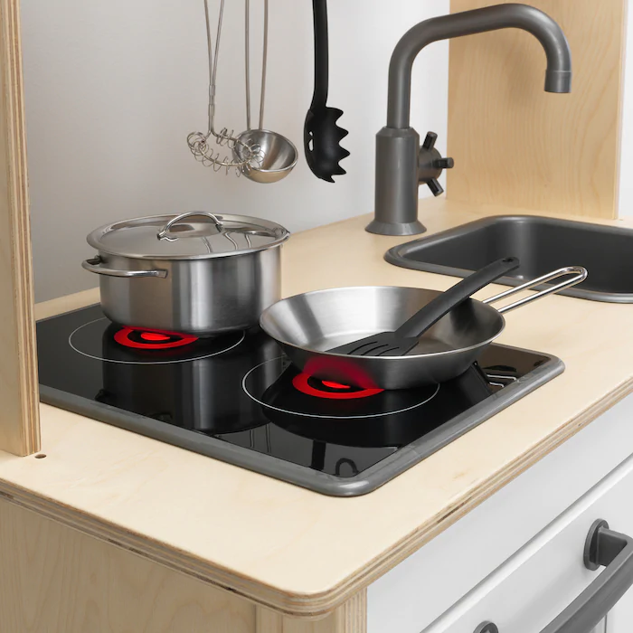 Thumbnail: DUKTIG Play kitchen, birch, 28 3/8x15 3/4x42 7/8 "