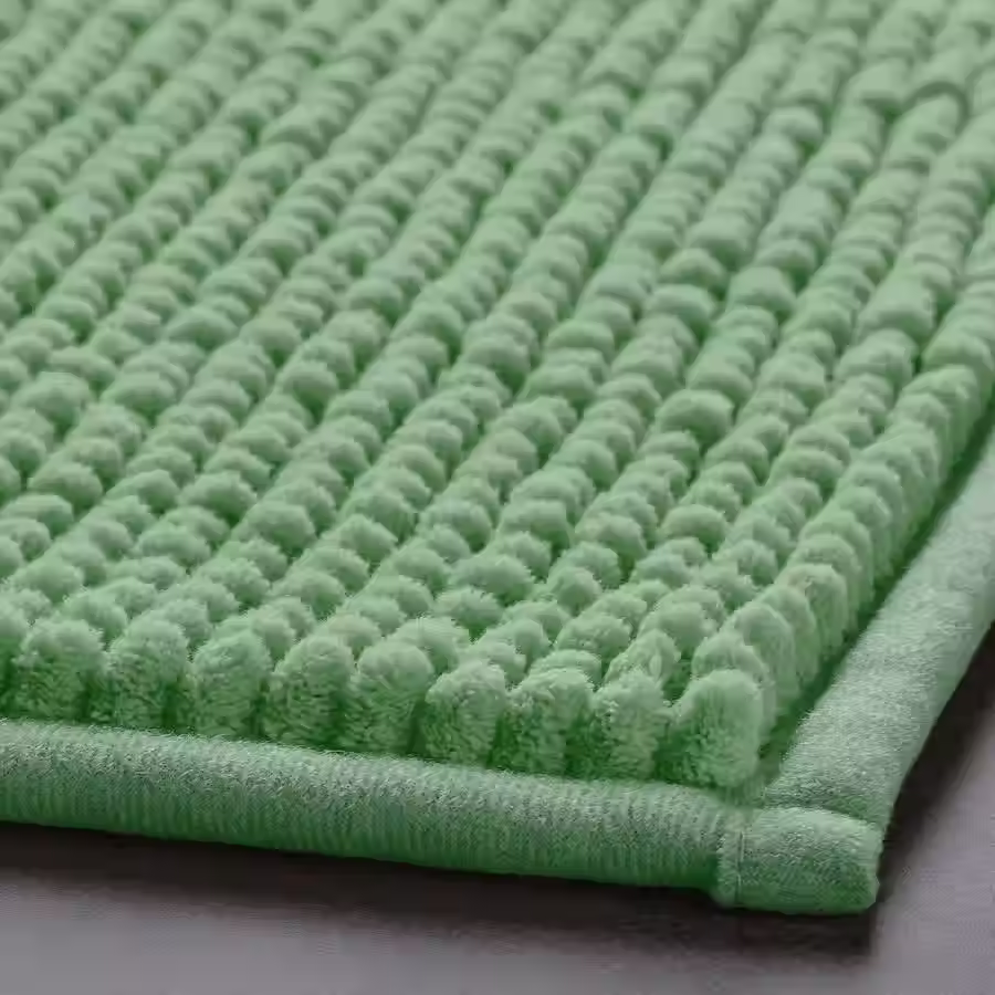 Thumbnail: TOFTBO Bath mat, green,  20x31"