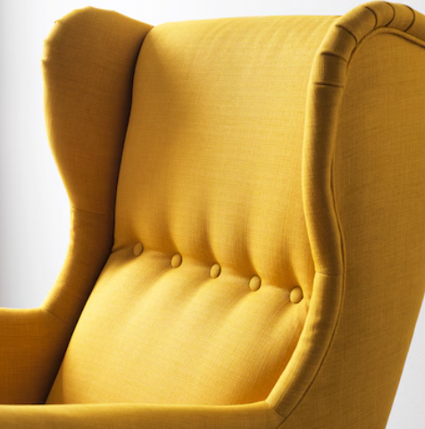 Thumbnail: [Floor Model] STRANDMON Wing chair, Skiftebo yellow