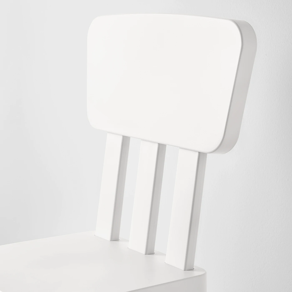 Thumbnail: MAMMUT Children's chair, White,  indoor/outdoor