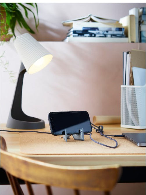 Thumbnail: YUPPIENALLE Holder for mobile phone, grey