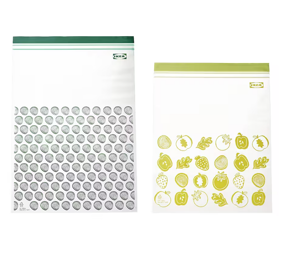 ISTAD Resealable bag, patterned/green