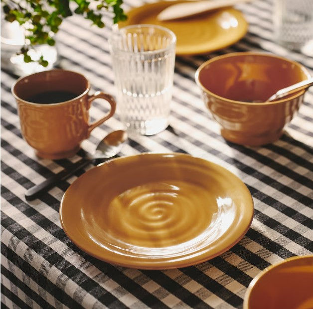 Thumbnail: SANDSKADDA Side plate, yellow, 7 7/8"