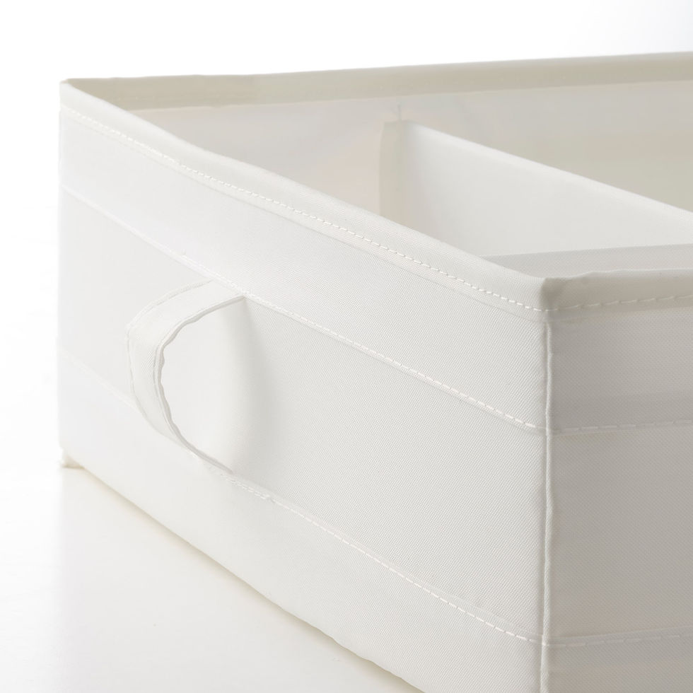 Thumbnail: SKUBB Box with compartments, white44x34x11 cm