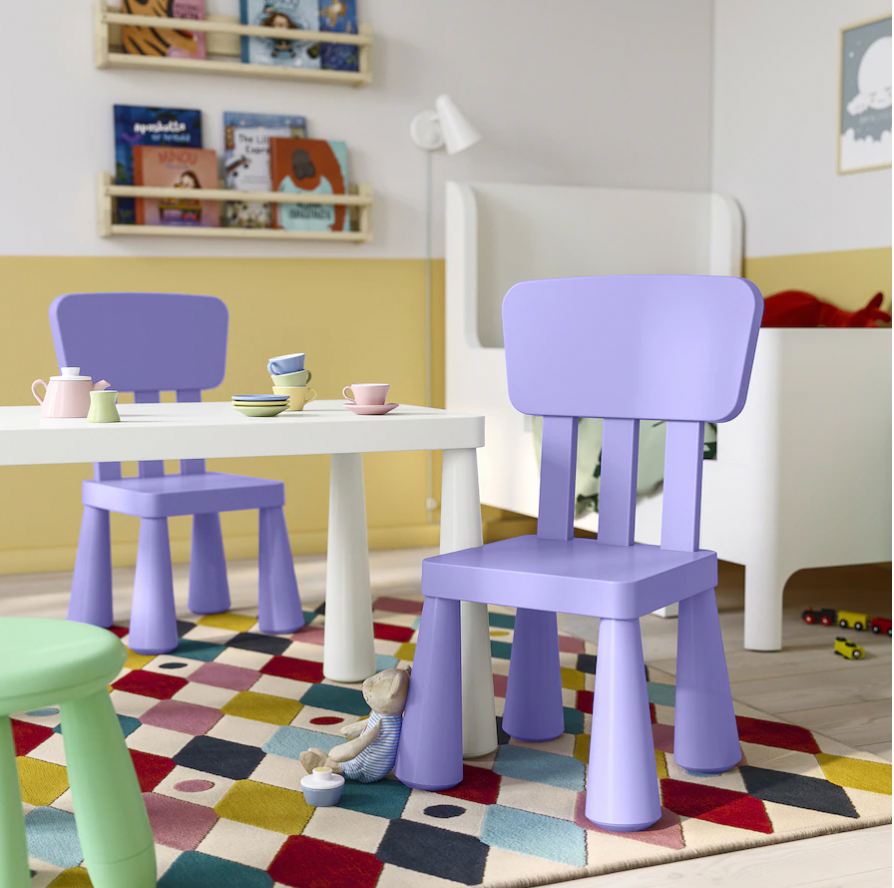 Thumbnail: MAMMUT Children's chair, lilac,  indoor/outdoor