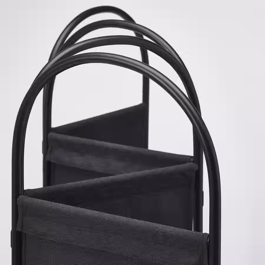 Thumbnail: GRAFJALLET Room divider, anthracite, 59x68 7/8 "