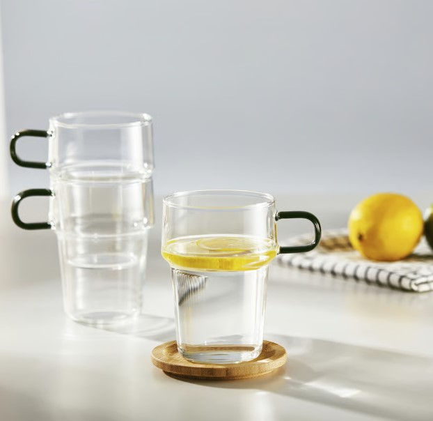 Thumbnail: SKINNFISK Glass with handle, clear glass, 35 cl