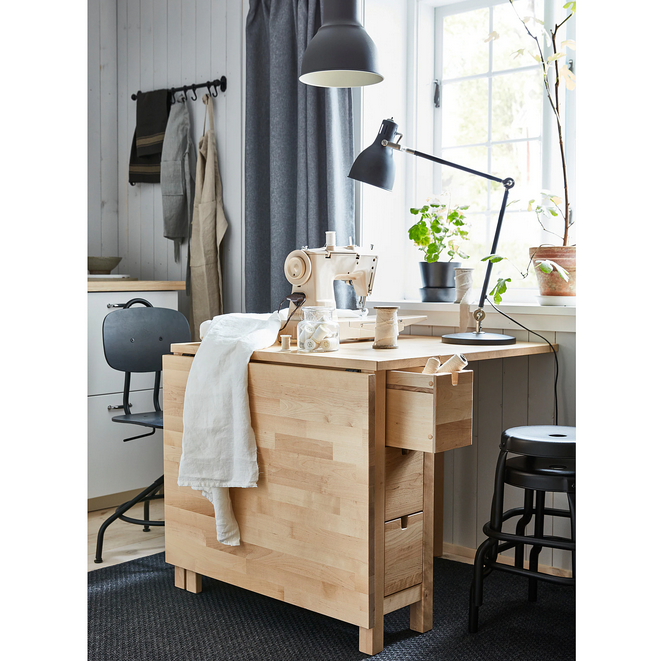 Thumbnail: NORDEN Gateleg table, birch10 1/4/35/59 7/8x31 1/2 "