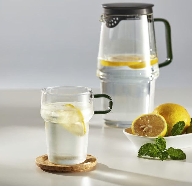 Thumbnail: SKINNFISK Glass with handle, clear glass, 35 cl