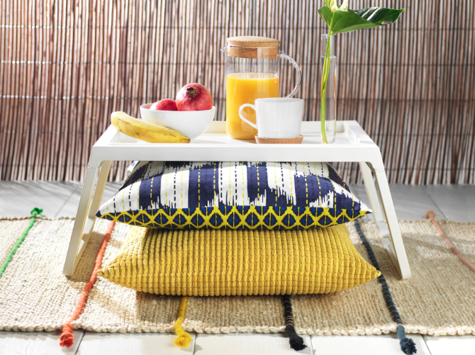 Thumbnail: KLIPSK Bed tray, grey