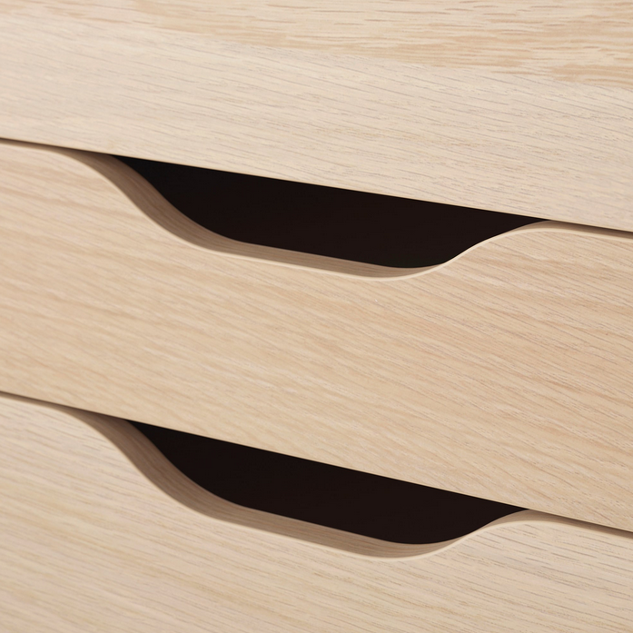 Thumbnail: ALEX Drawer unit, white stained/oak effect 14 1/8x27 1/2 "