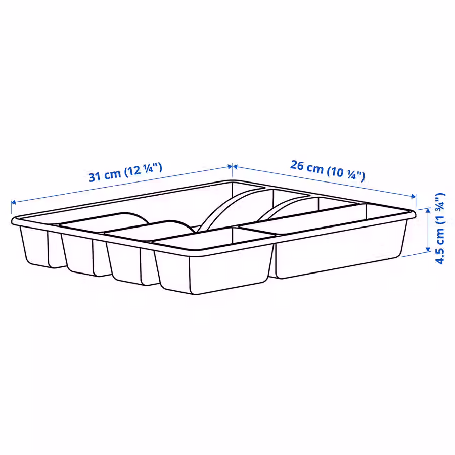 Thumbnail: SMACKER Flatware tray, bright green, 12 1/4x10 1/4 "