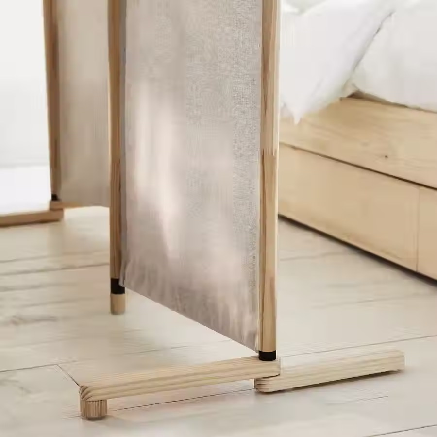 Thumbnail: [Floor Model] GLAMBERGET Room divider, pine/Katorp beige, 59x59 "