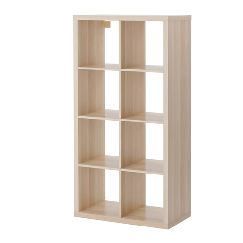 IKEA KALLAX Shelf unit, white stained oak effect, 30 3/8x57 7/8