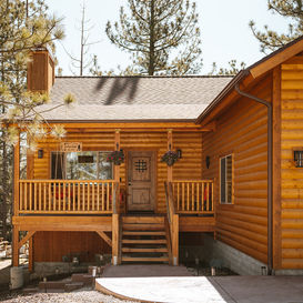 Bearfoot Chalet  Big Bear Lake California Front Porch