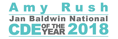 2018 Amy Rush CDE of the Year Signature