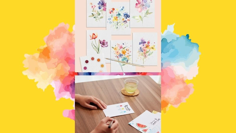 Crafting and Lunch Workshop | Watercolor Postcards | July 24