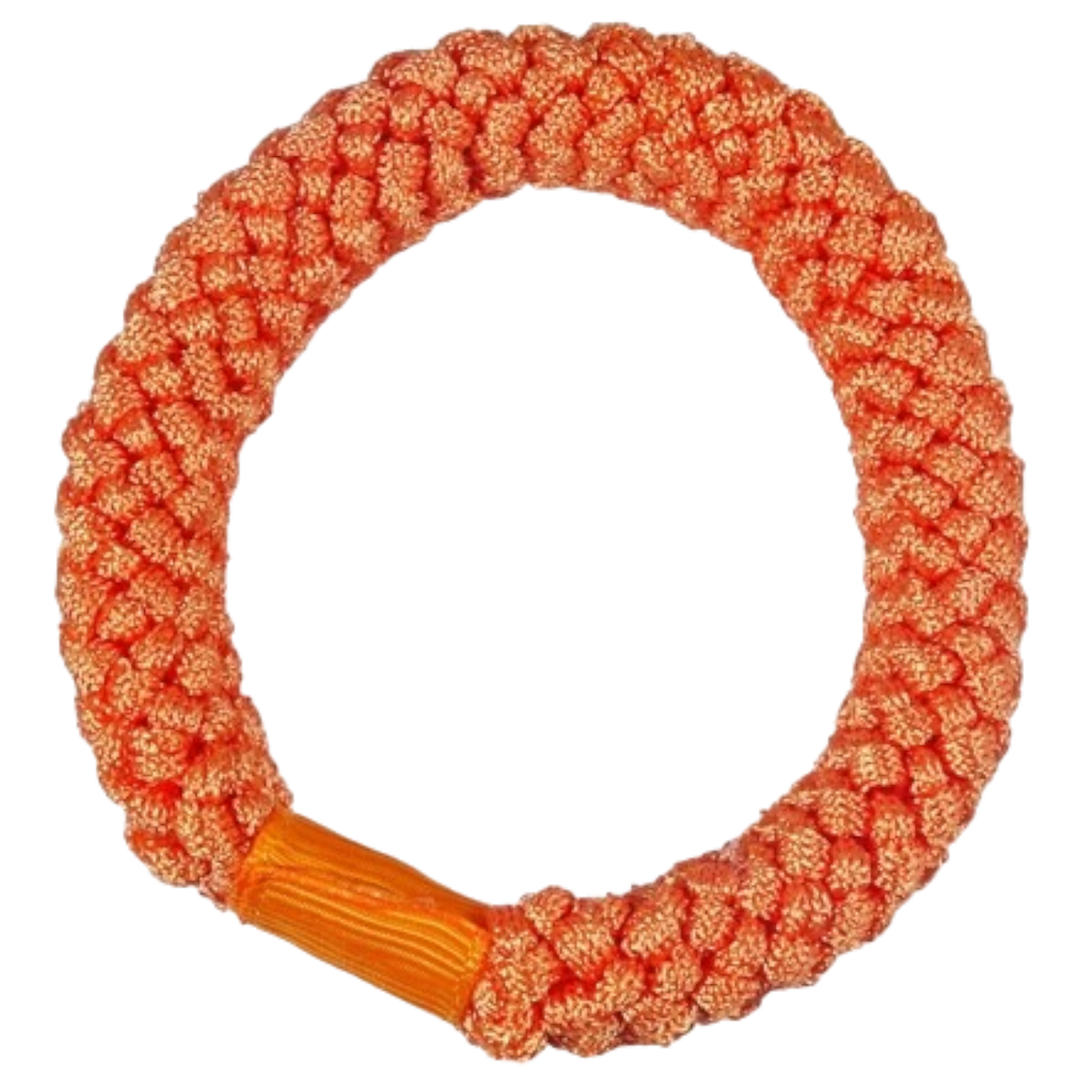 Miniaturbild: Haargummi Strick, orange