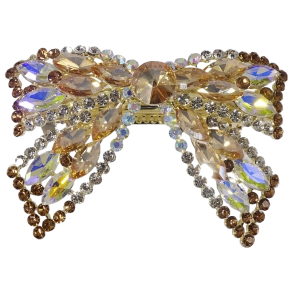 Miniaturbild: Haarspange Y200 Strass-Schleife