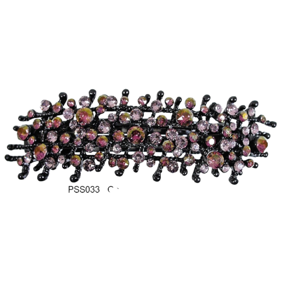 Miniaturbild: Haarspange Strass S033 Schwarz