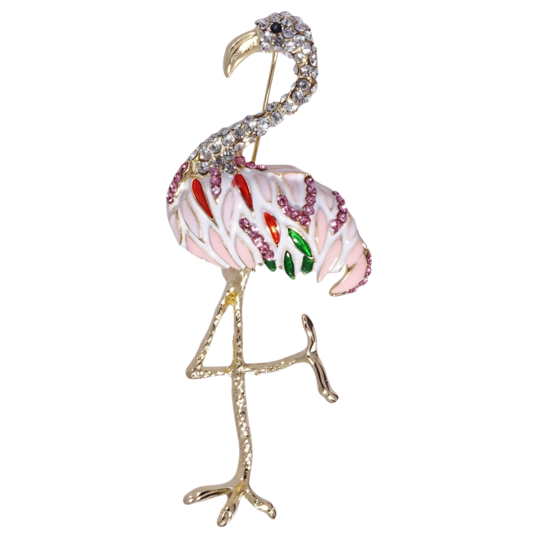 Brosche A222 Flamingo