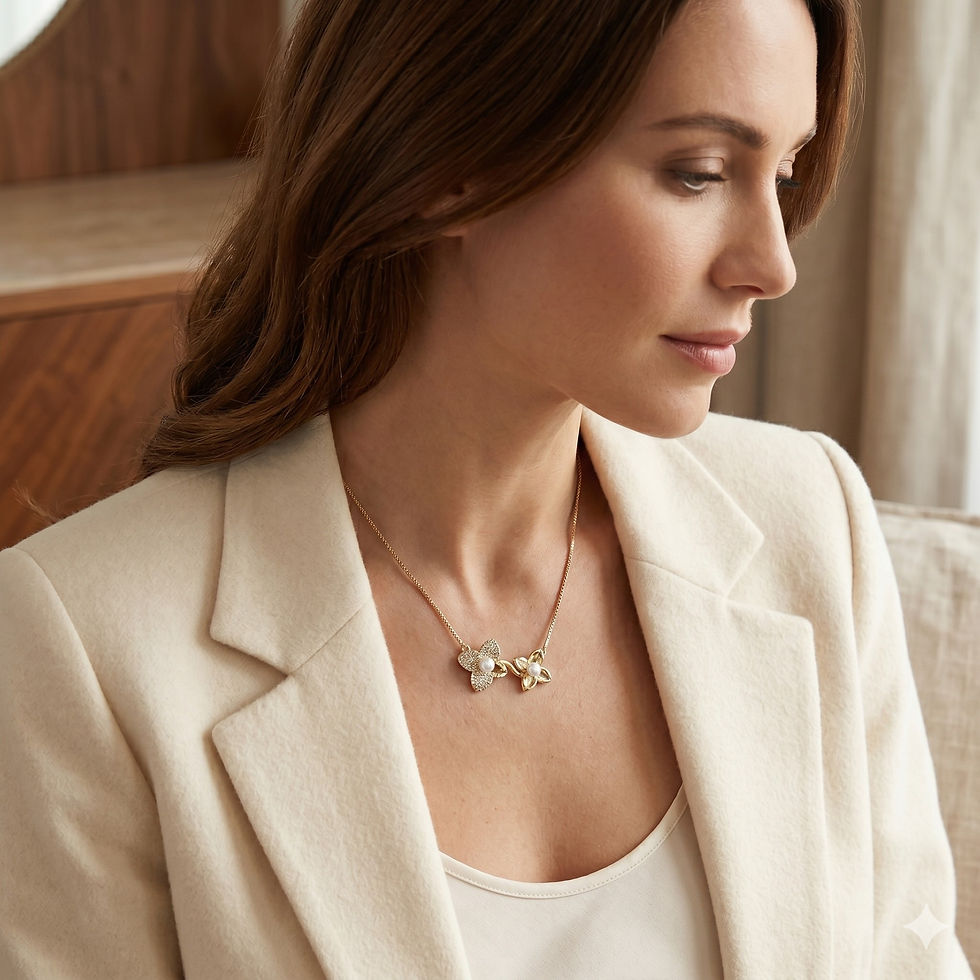 Miniaturbild: Collier Z149 Blüten