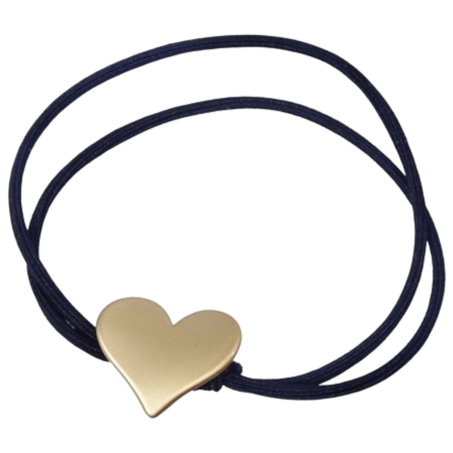 Haargummi Herz, Schwarz