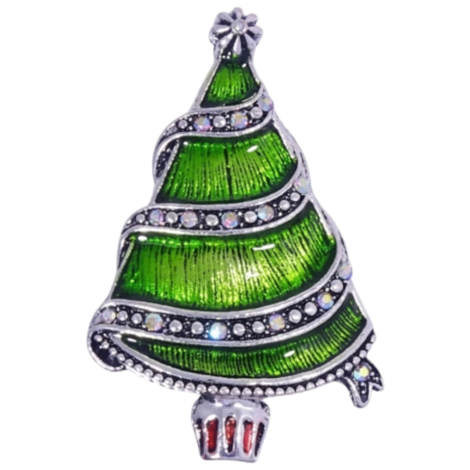 Brosche Y521 Weihnachtsbaum