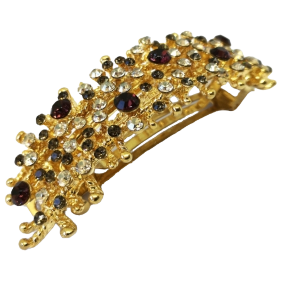 Miniaturbild: Haarspange Strass S033 Gold