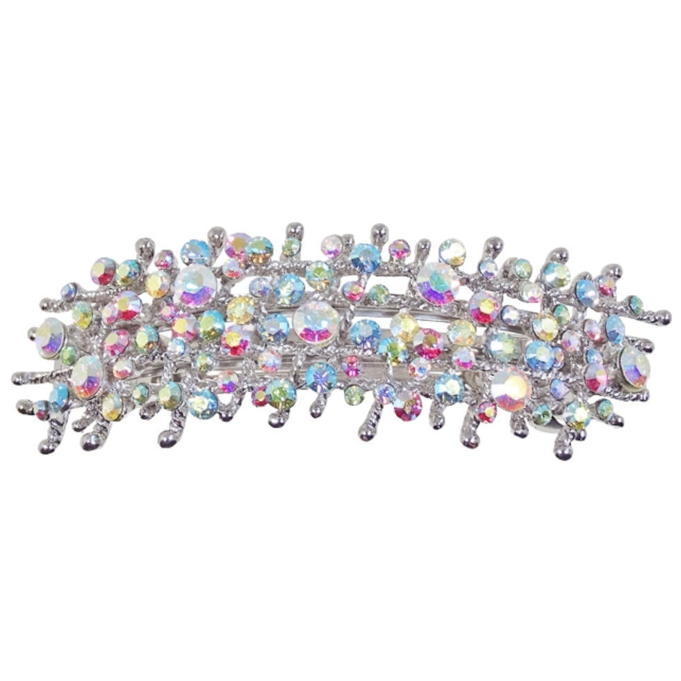 Miniaturbild: Haarspange Strass S033 Silber