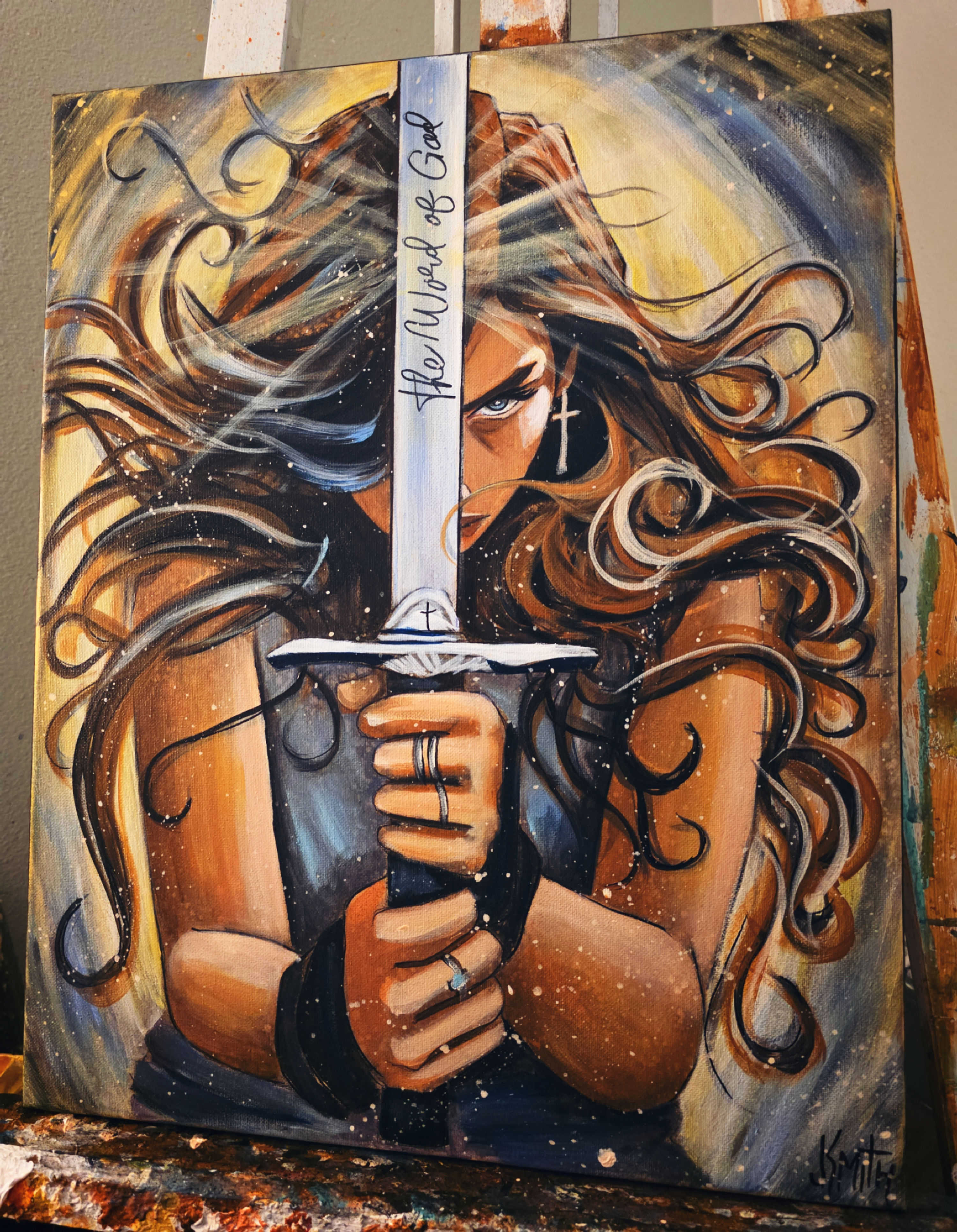 16x20 ORIGINAL PAINTING -- We Are Warriors