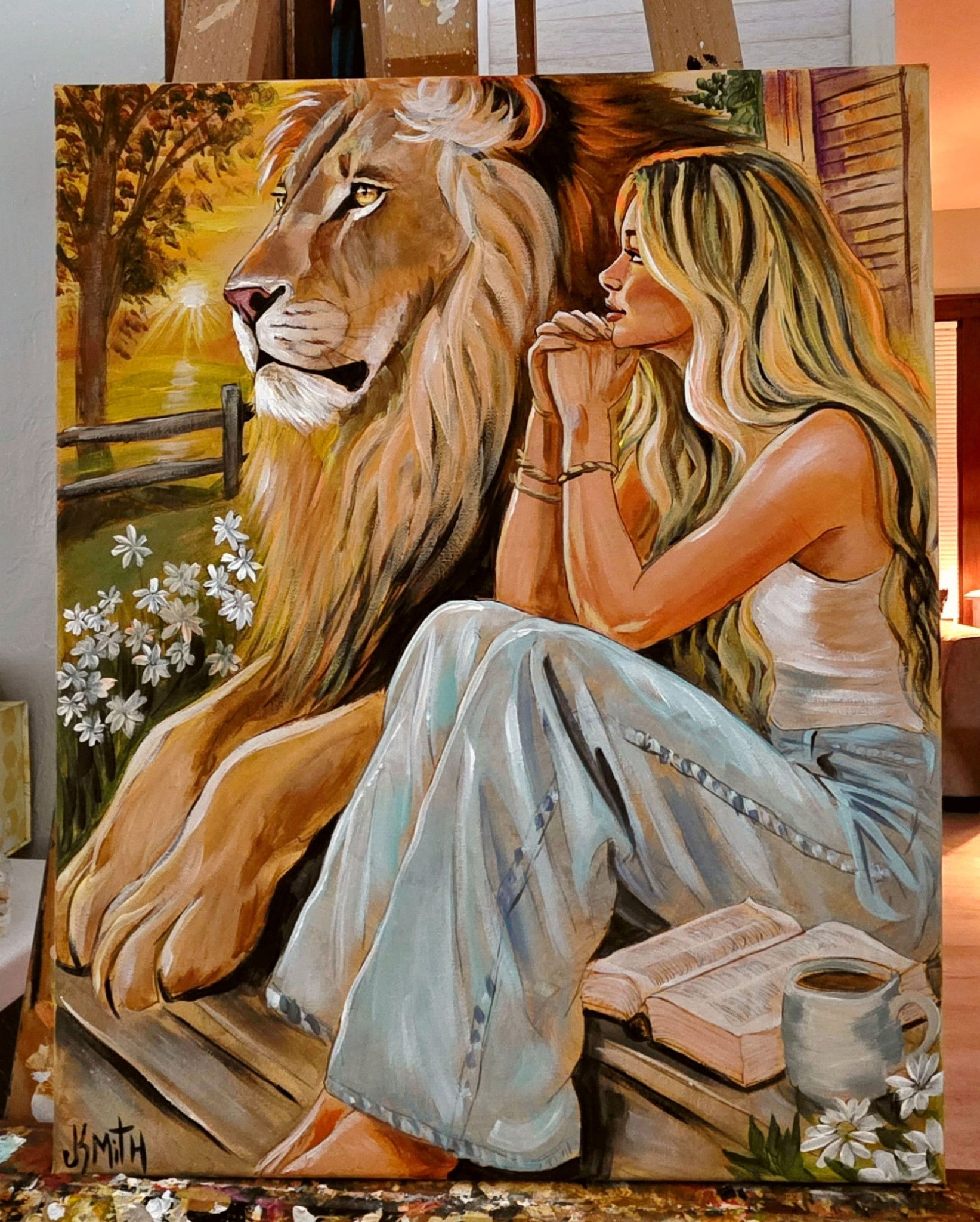 16x20 PAINTING -- Peace In His Presence