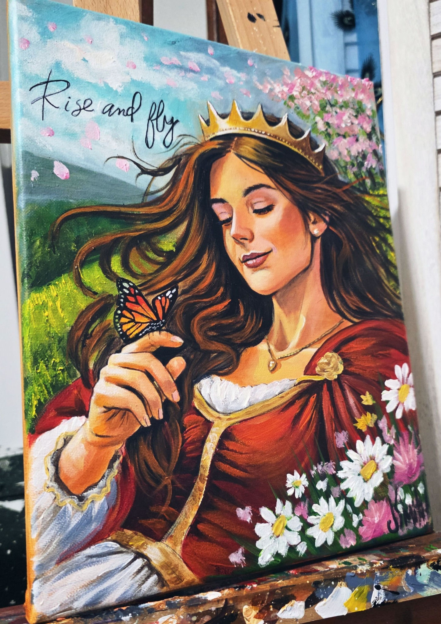 ORIGINAL PAINTING 11x14 -- Rise and Fly