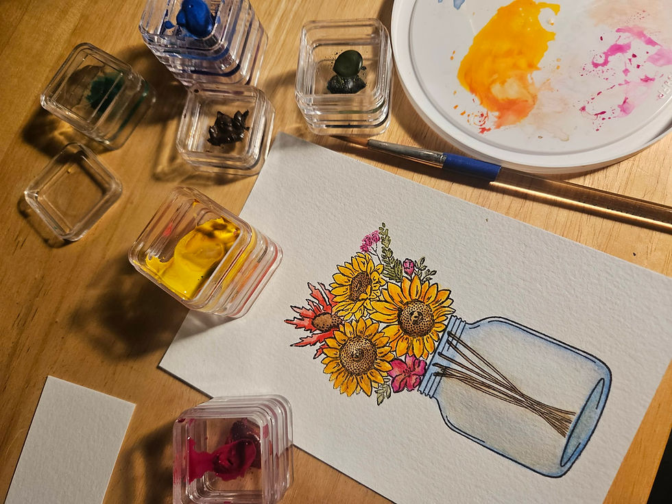 Initiation aquarelle - Printemps