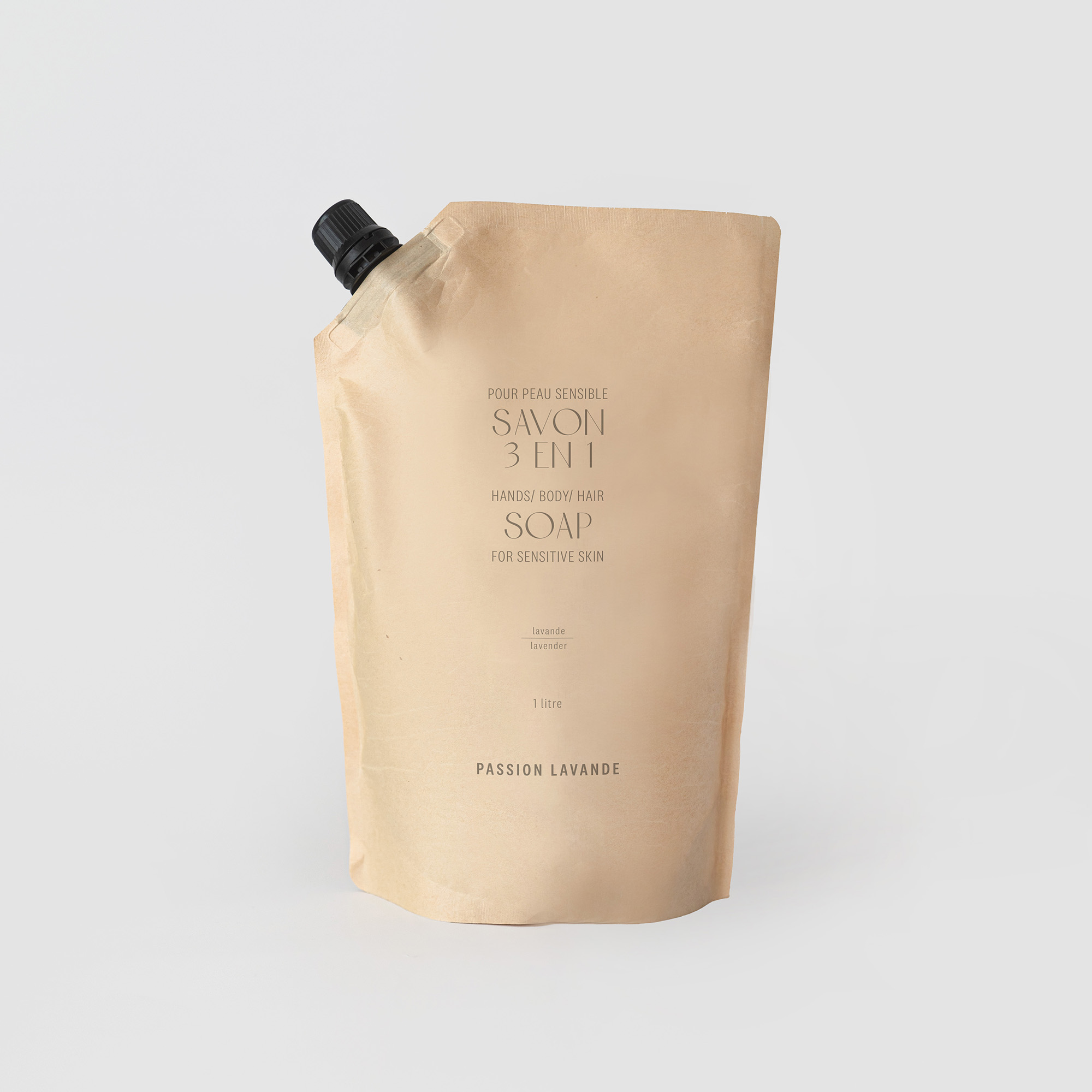 Savon 3 en1 - Poche de remplissage format 1 litre