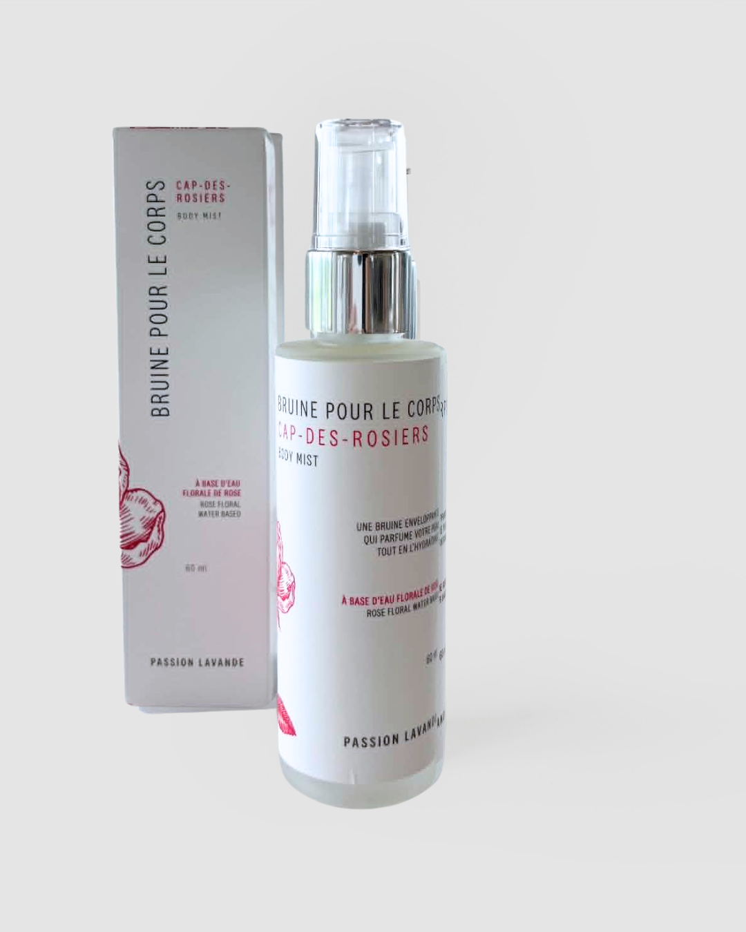 Bruine pour le corps - DESTINATION -Cap-des-Rosiers (notes de rose & framboise)