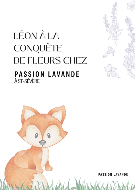 Léon à la conquête de fleurs chez Passion Lavande