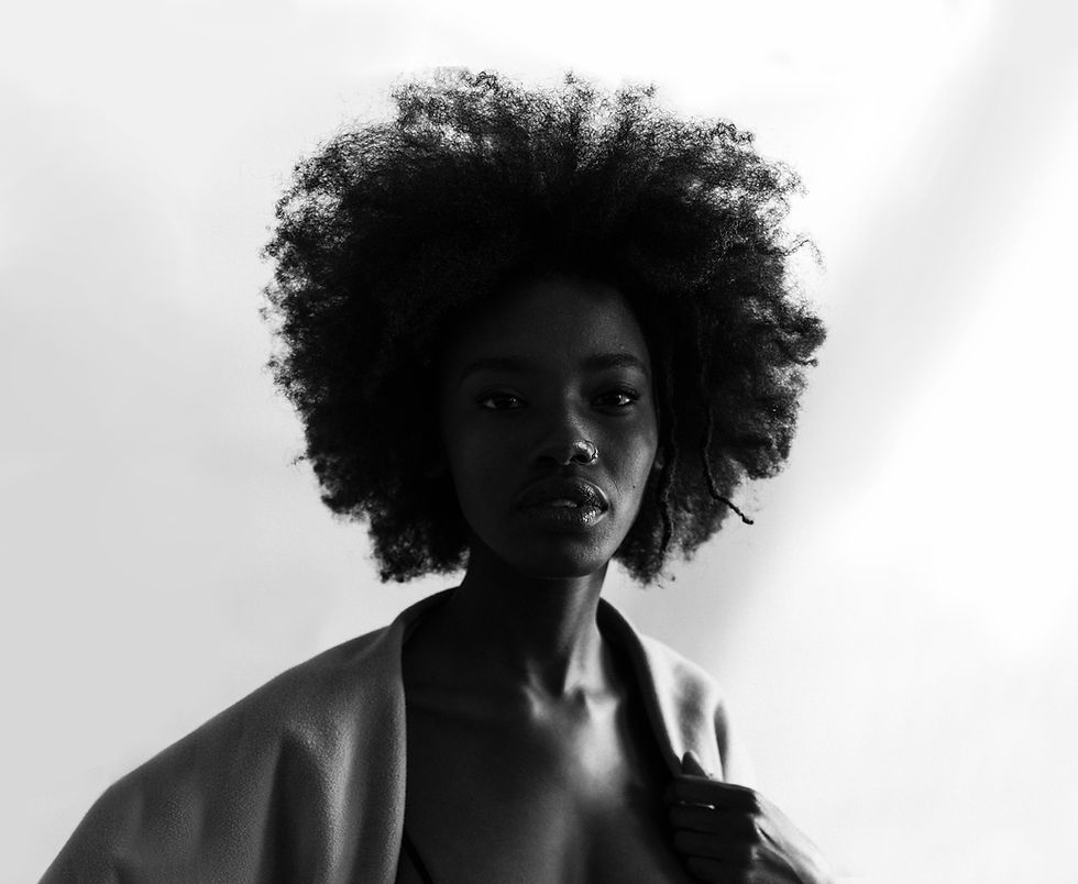 Black & White Portrait of an Attractive Woman