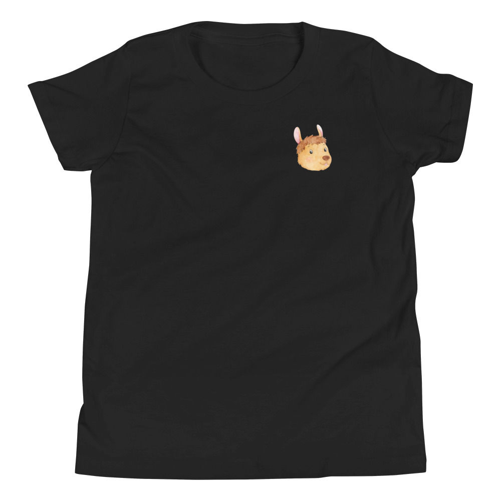Milkshake The Llama Youth T-Shirt (Front and Back)