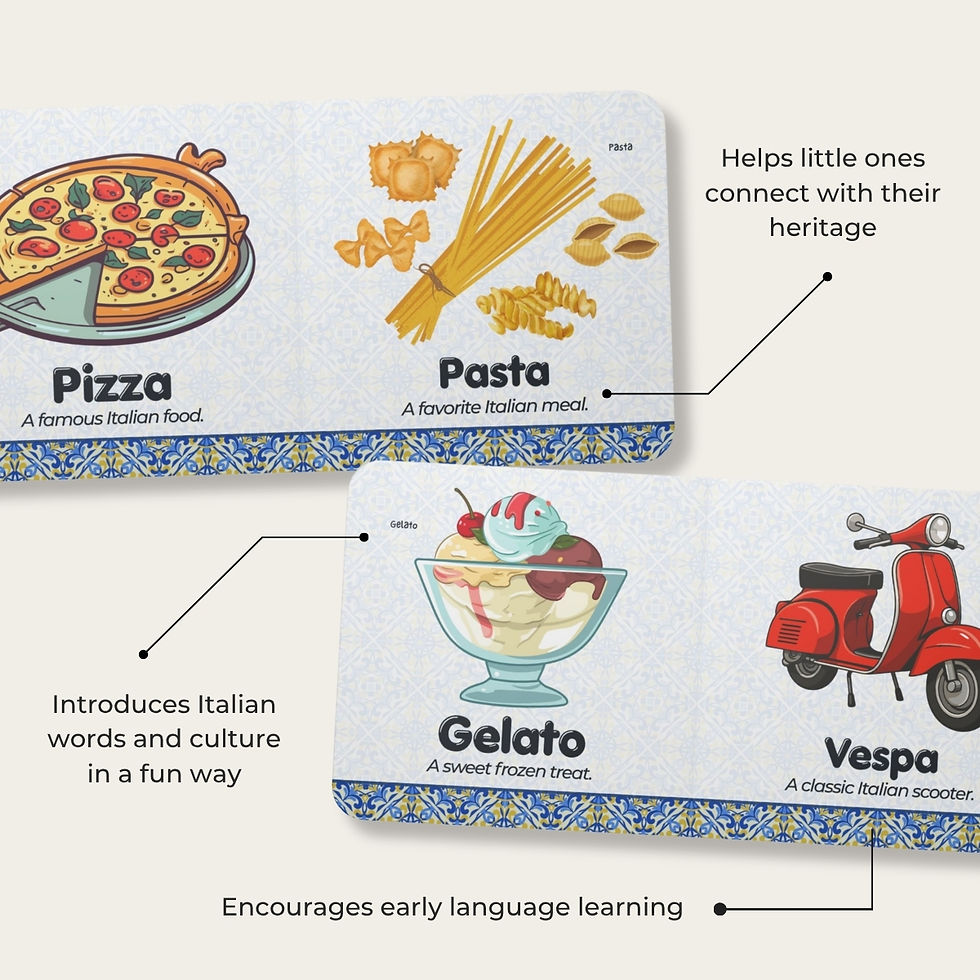 Personalized Italian Board Book