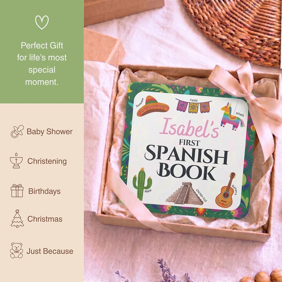 Thumbnail: My First Spanish Board Book Personalized Bilingual Book