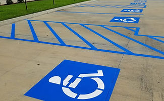 ADA- Handicap Stalls Freshly Striped