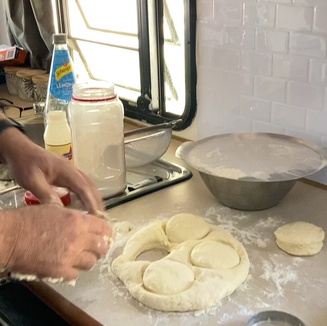 lemonade scones in the weber