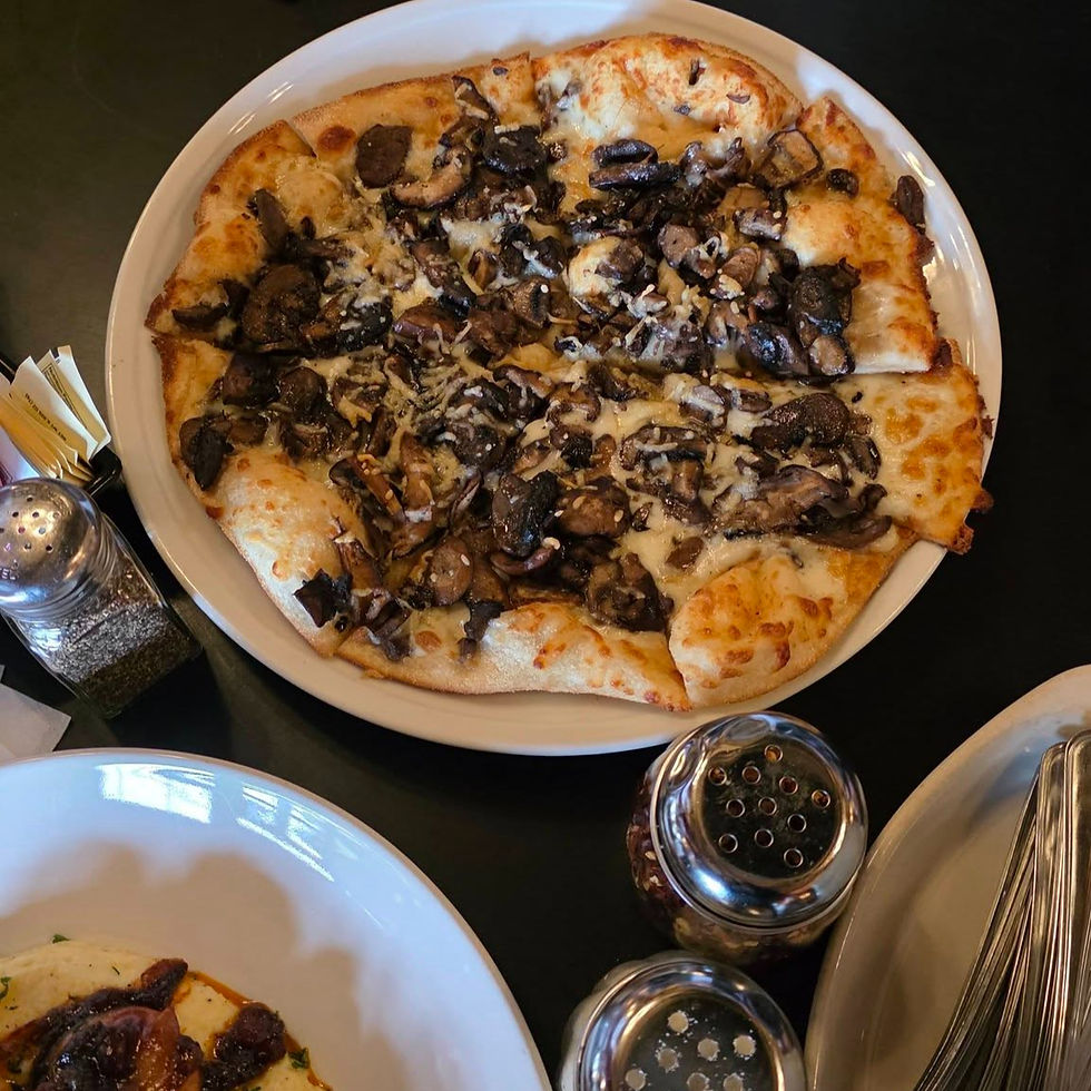 Wild Mushroom Cheddar Pizza