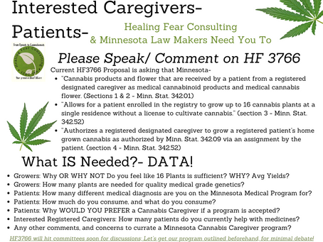 MINNESOTA- I NEED YOU; Proposed Cannabis Caregiver Program