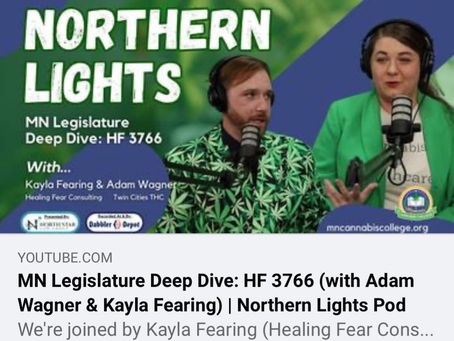 "Northern Lights Podcast" ep 23, feat. DocDabs, Healing Fear Consulting, Twin Cities THC, and HF 3766- Minnesota Cannabis College, and Dabbler Depot